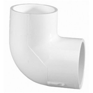 1"S SCH40 PVC SWEEP 90^ ELL (LASCO FITTINGS INC - 406-010SW)