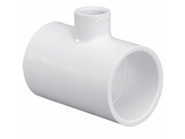 1.5"S x 1.5"S x .75S SCH40 PVC REDUCING TEE (LASCO FITTINGS - 401-210)