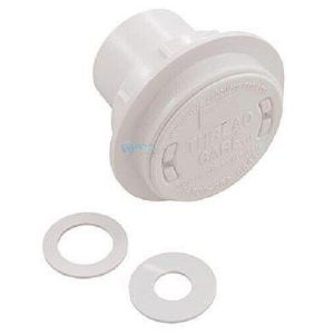 1.5" BRIGHT WHITE TC3 FLUSH MOUNT RETURN FITTING (CARETAKER - 3-3-110)