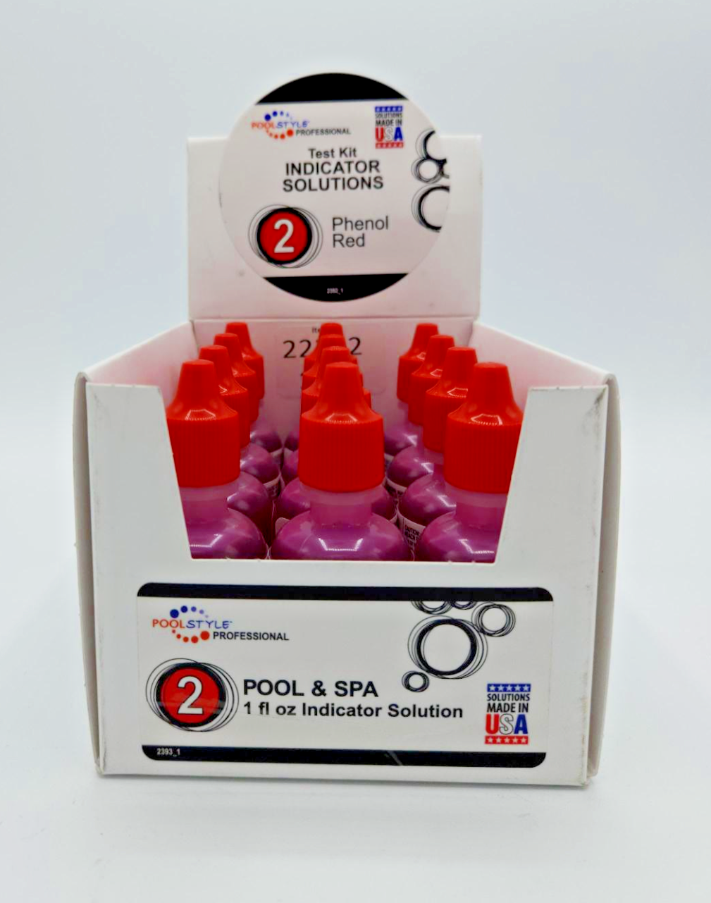 #2 pH TEST SOLUTION, REAGENTS , 1OZ - 12 PACK (POOLSTYLE / POOLMASTER - 22392) - Image 2