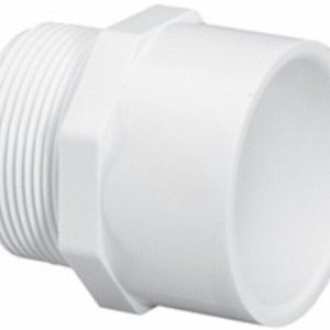 1"MPTxS SCH40 PVC MALE ADAPTER (LASCO FITTINGS INC - 436-010BC)