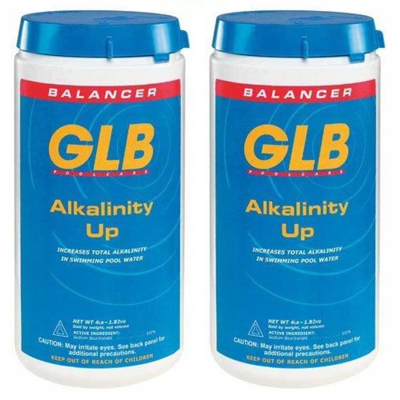 GLBĀ® ALKALINITY UP - ALKALINITY INCREASER, 4 LB 2-Pack (GLB - 71200A)