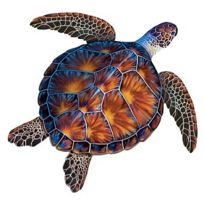 BROWN TURTLE 10"x11" (CUSTOM MOSAICS INC - PORC-BT10-10)