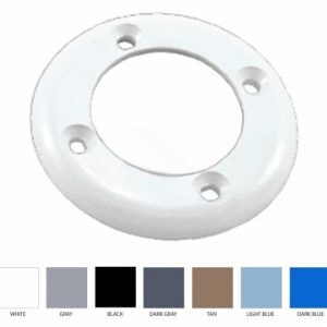 VINYL INLET FITTING FACE PLATE - WHITE (SUPER-PRO - 25545-000-000)
