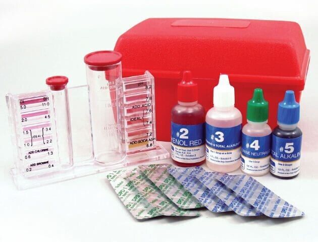 Oreq TK415C DPD Test Kit; Clam Shell, pH/Free/Total and Combined Chlorine/Acid Demand/Total Alkalinity Testing Parameter, DPD Test Method