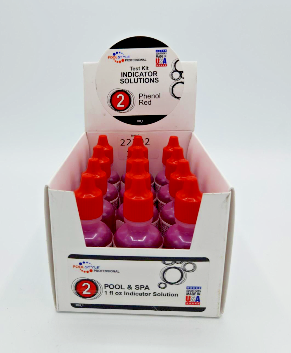 #2 pH TEST SOLUTION, REAGENTS , 1OZ - 12 PACK (POOLSTYLE / POOLMASTER - 22392) - Image 3