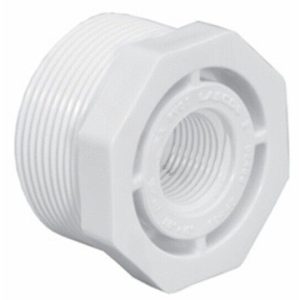 .75"MPT x .25"FPT SCH40 PVC REDUCER BUSHING (LASCO FITTINGS- 439-098)