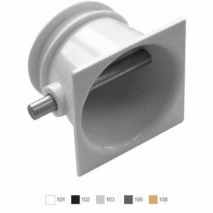 WHITE ROPE ANCHOR W/ STAINLESS STEEL BAR (AQUASTAR - CM601)
