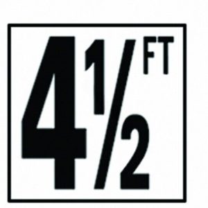 5IN SMOOTH 4 1/2 FT DEPTH MARKER TILE - 5"  (NPT - DM51-2045)