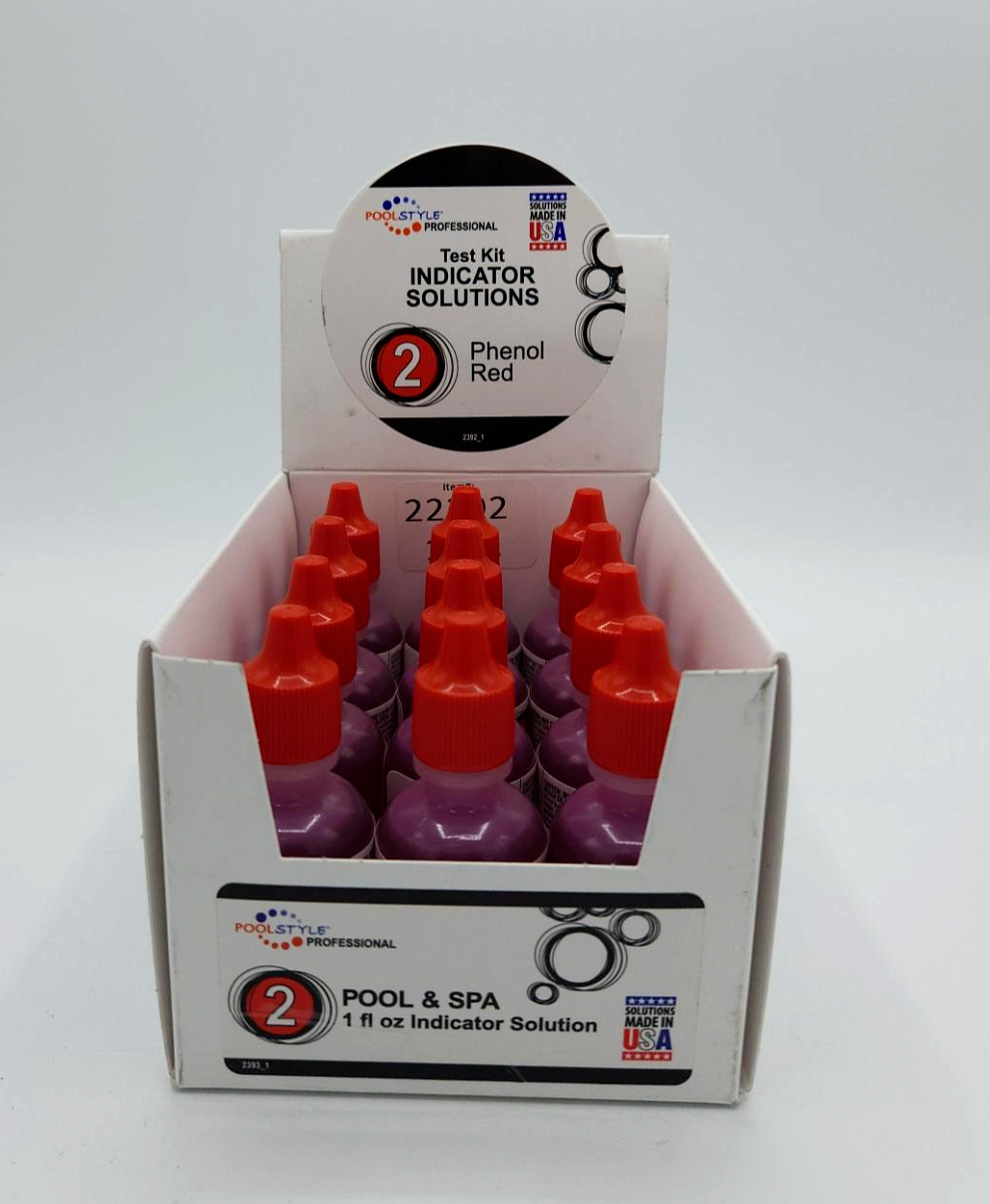 #2 pH TEST SOLUTION, REAGENTS , 1OZ - 12 PACK (POOLSTYLE / POOLMASTER - 22392)