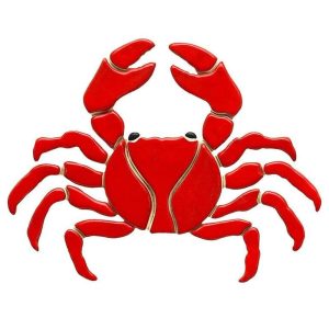 RED CRAB 7"x6" (CUSTOM MOSAICS INC - RC33-7)