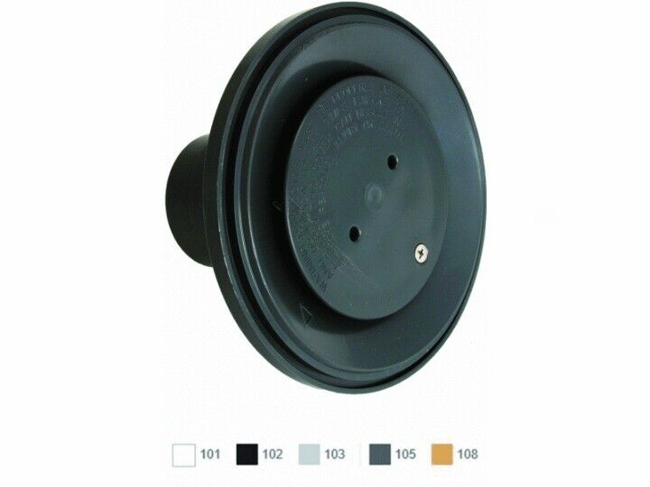 2"S ADJUSTABLE FLOOR INLET FITTING - BLACK (AQUASTAR - 4DIV102)