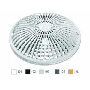 10" DARK GRAY MOFLOW SUCTION COVER W/ FRAME (AQUASTAR - 10MF105)