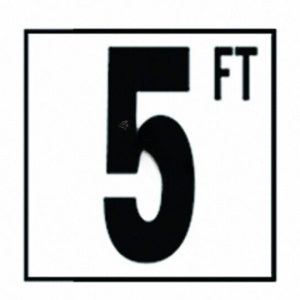 5IN NON-SKID 5 FT DEPTH MARKER TILE (NPT - DM52-2050)