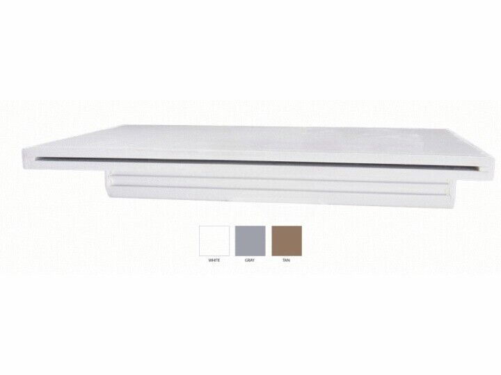18"X6" LIP WHITE NATURAL WONDERS WATERFALL (CMP - 25577-180-000)