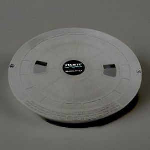 9-7/8" x 9-7/8" GRAY SWIMQUIP® U-3 SKIMMER LID (STA-RITE - 08650-0058C)