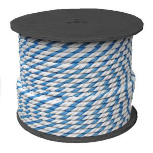 0.75" X 300' ROLL BLUE/WHITE POOL ROPE SOLD BY THE FOOT (SUPER-PRO - 10352)