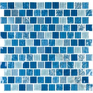 1" X 1" SOLEIL TILE CLEO BLUE SOLD BY THE SQFT  (NPT - SOL-CLEO1X1)