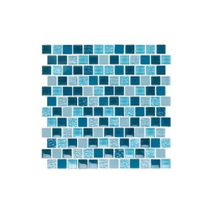 1" X 1" ESSENCE GLASS TILE IMPERIAL BLUE SOLD BY THE SQFT (NPT - ES-IMPERIAL1X1)
