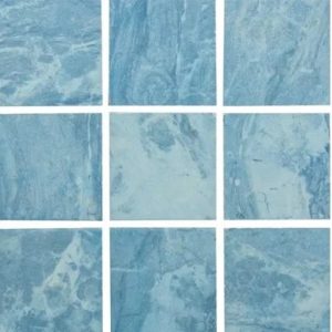 2" X 2" BARBADOS AQUA POOL TILE SOLD BY THE SQFT  (NPT - CRZBARAQU MOS2)