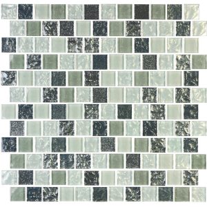 1" X 1" SOLEIL TILE SILVER SOLD BY THE SQFT (NPT - SOL-ISIS1X1)