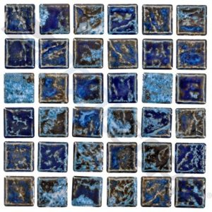 1" X 1" VOLCANO GLOSSY TILE LIGHT BLUE SOLD BY THE SQFT (NPT - MASSV114)