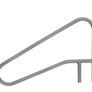 54" X 32" GRAPHITE 3-BEND CROSS-BRACED POOL HANDRAIL (SĀFTRON - CBRTD-354-GG)