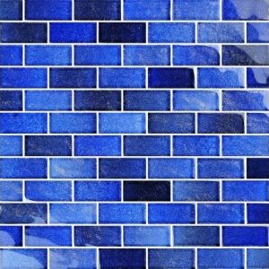 1" X 2" CRYSTAL WATERS GLASS TILE DEEP SEA (ARTISTRY IN MOSAICS - CW812B4)