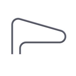 .049 3-BEND POLISHED MODERN HANDRAIL (SUPER-PRO - RAIL3B)