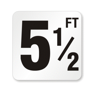 5" SMOOTH 5.5 FT DEPTH MARKER (NPT - DM51-2055)