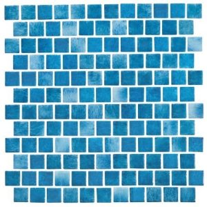 1" X 1" MINI KOYN GLASS TILE CARIBBEAN SEA 1.03 SQFT (NPT  - MK-G-SEA)