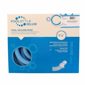 1.5" x 25' DELUXE SERIES VAC HOSE W/ SWIVEL CUFF (POOLSTYLE - BO528112025PSL)