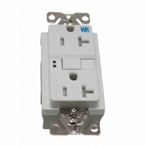 20A WHITE GFCI RECEPTACLE **TAMPER & WEATHER RESTISTANT(COOPER - TWRGF20W)